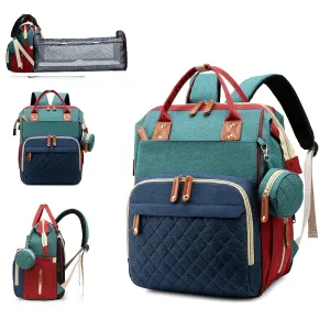 Diaper Bag with Changing Station, Waterproof Baby Bags for Boys Girls, USB Charging Port, Baby Shower Gifts, RGB