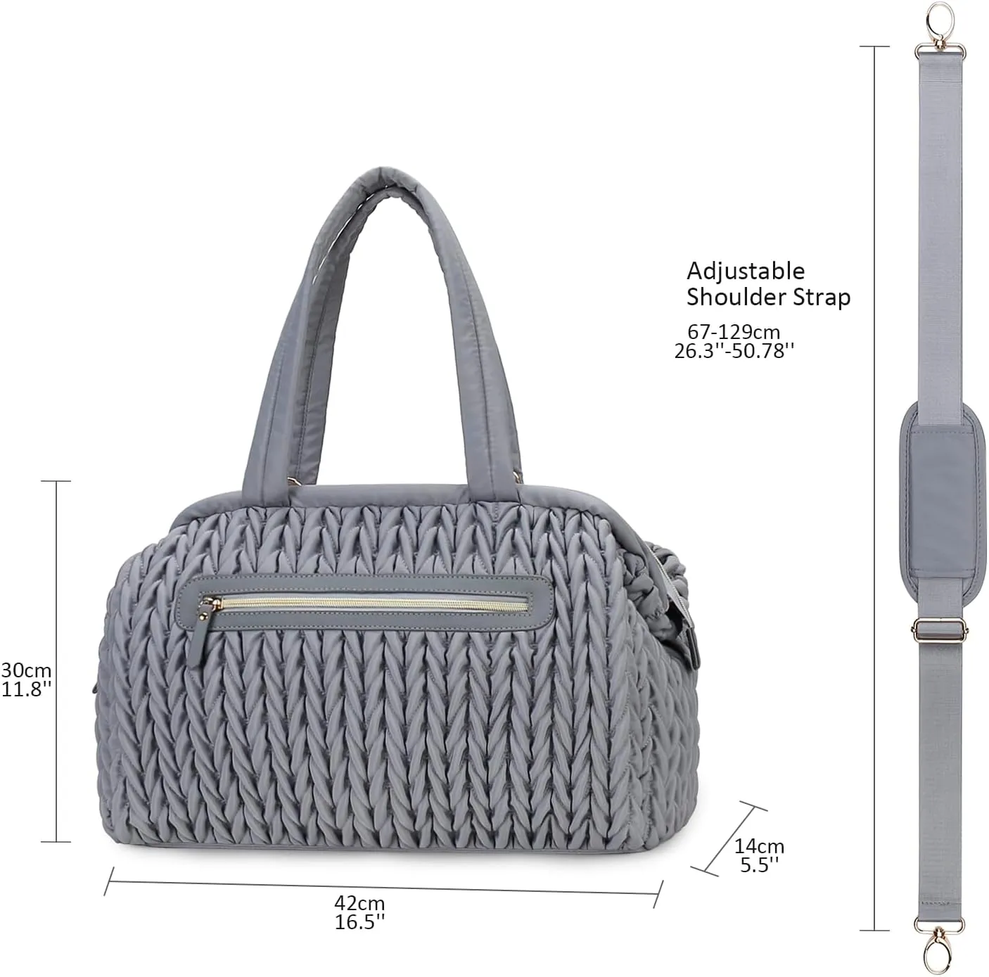 Diaper Quiltde Tote Large Mommy Maternity Bag Stroller Bag Upgrade Multi-Function with Adjustable Shoulder Strap