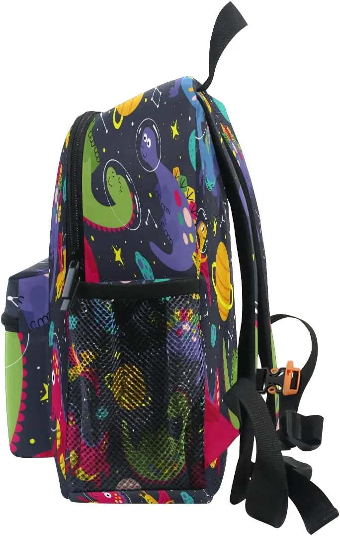 Dinosaur Space Astronaut Backpack for Toddlers Kid's School Bag for Boys Girls Kindergarten Preschool Bag
