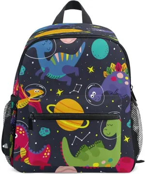 Dinosaur Space Astronaut Backpack for Toddlers Kid's School Bag for Boys Girls Kindergarten Preschool Bag