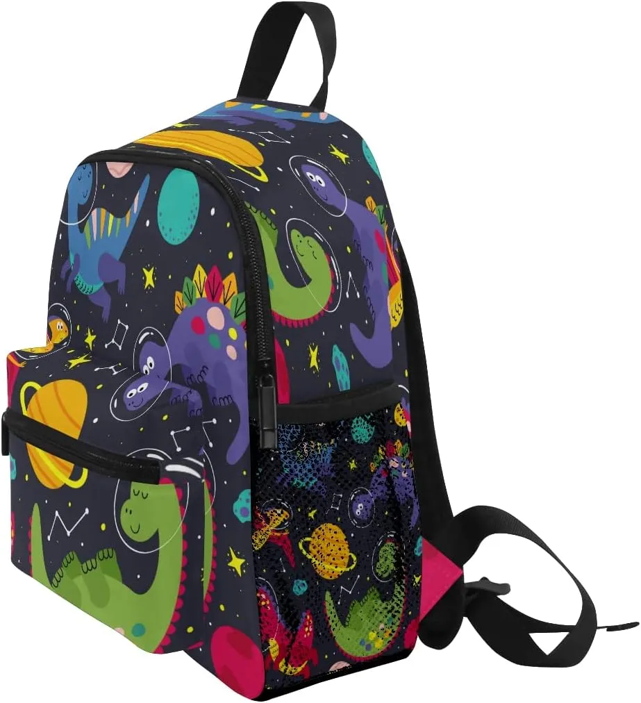 Dinosaur Space Astronaut Backpack for Toddlers Kid's School Bag for Boys Girls Kindergarten Preschool Bag