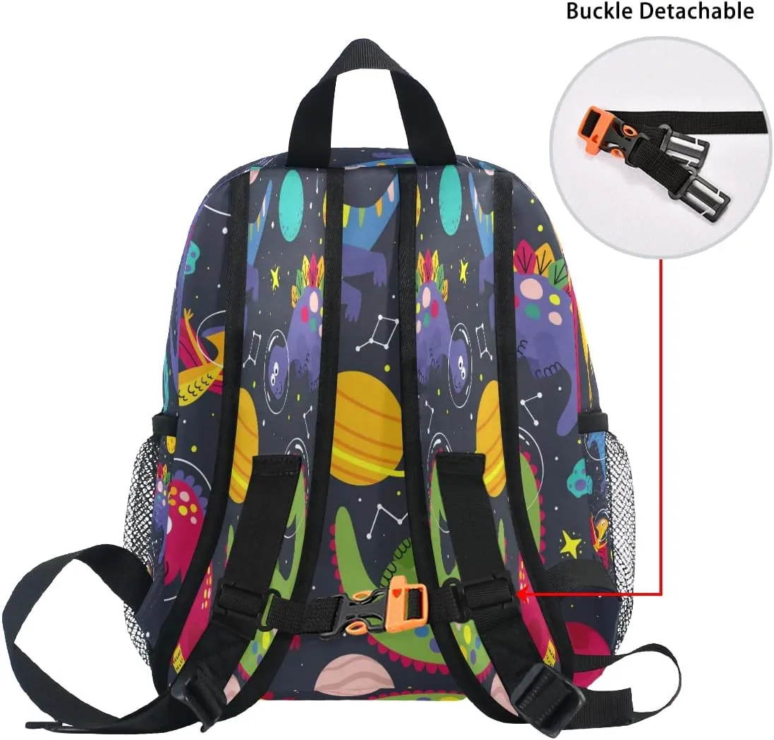 Dinosaur Space Astronaut Backpack for Toddlers Kid's School Bag for Boys Girls Kindergarten Preschool Bag