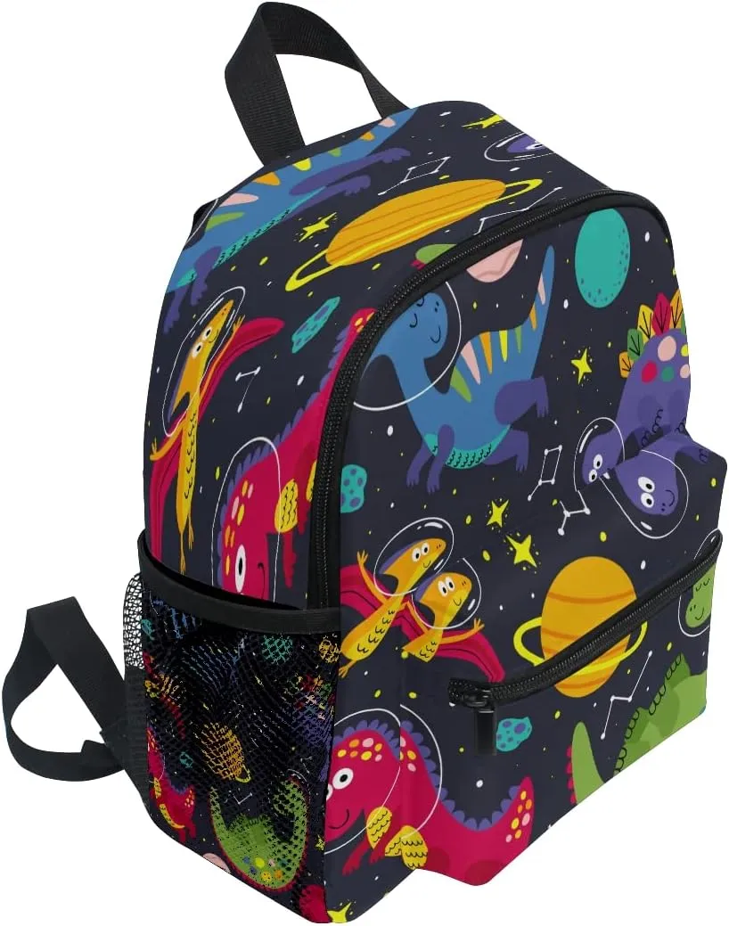 Dinosaur Space Astronaut Backpack for Toddlers Kid's School Bag for Boys Girls Kindergarten Preschool Bag