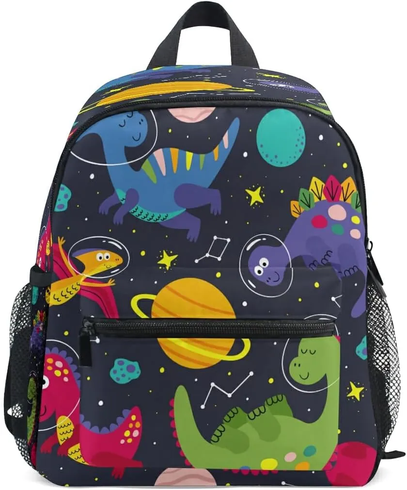 Dinosaur Space Astronaut Backpack for Toddlers Kid's School Bag for Boys Girls Kindergarten Preschool Bag