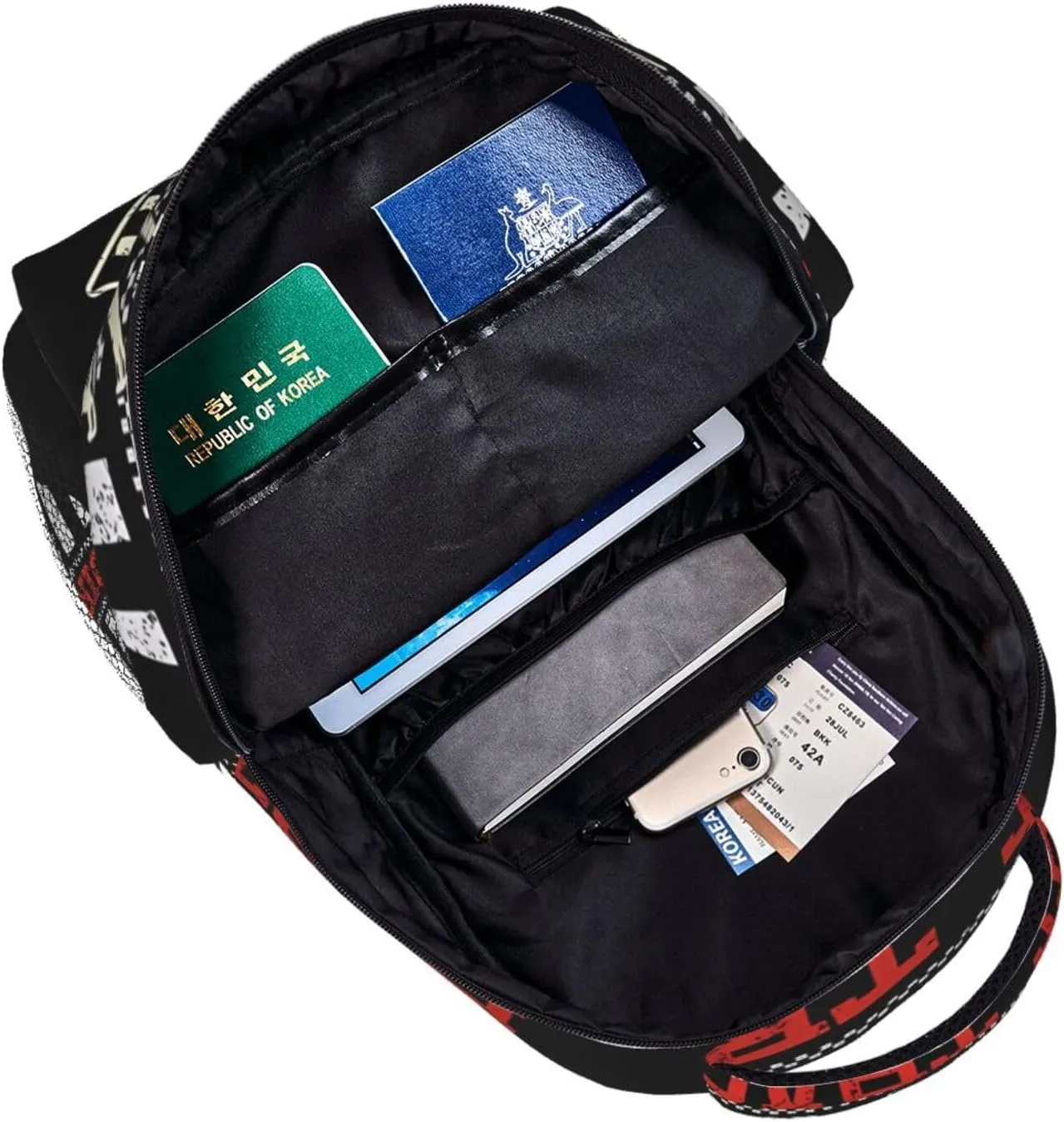Dirt Track Racing American Flag Backpack Casual Laptop Backpack Double Shoulder Bag Lightweight Backpack For Women Men Travel