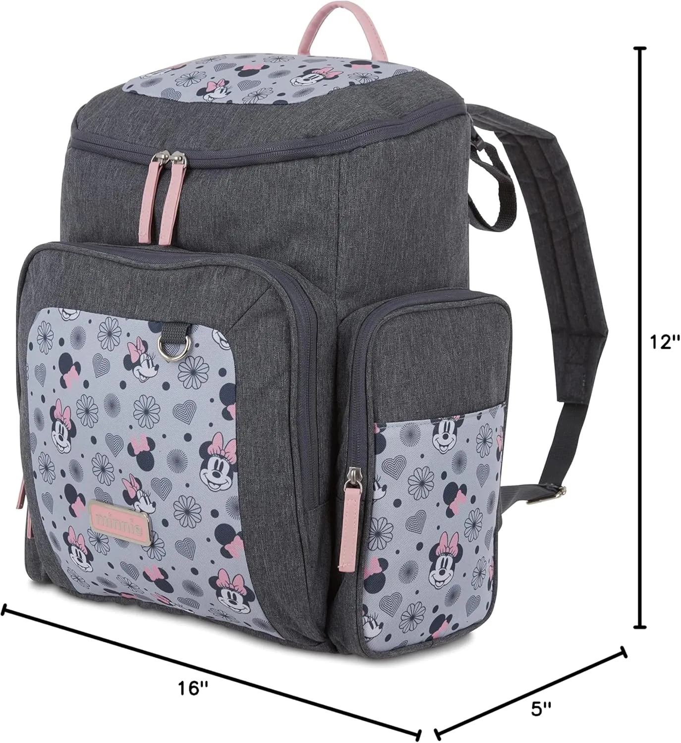 Disney Baby Diaper Bag, Minnie Mouse Jartop, Backpack