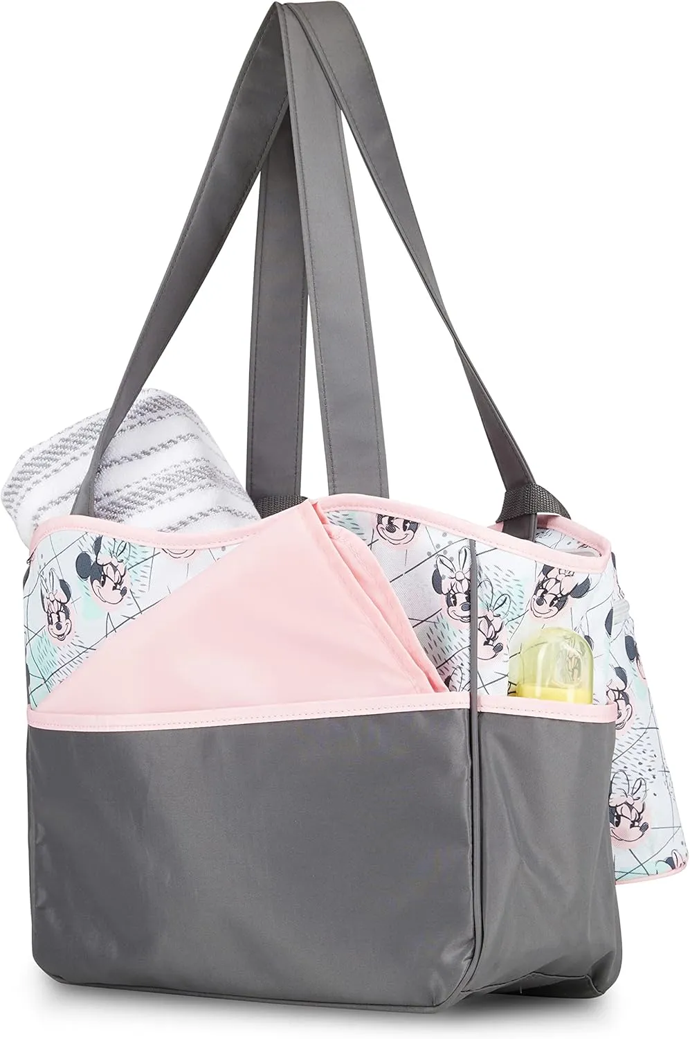 Disney Baby Girl Multi Piece Tote, Minnie-Watercolor
