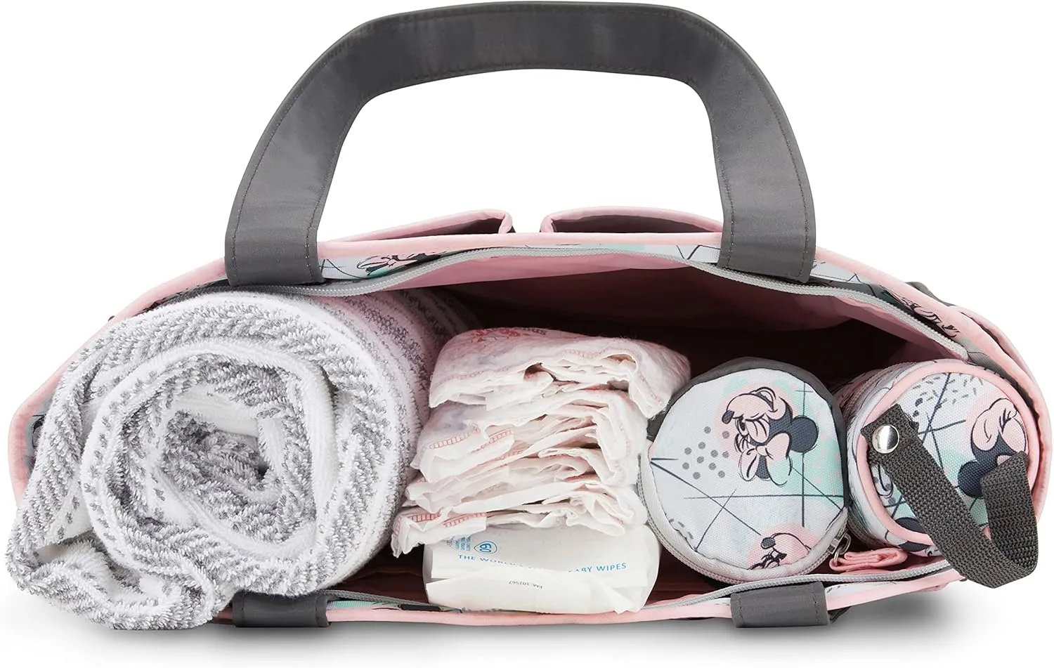 Disney Baby Girl Multi Piece Tote, Minnie-Watercolor