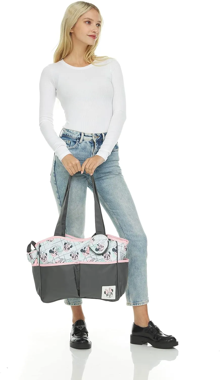 Disney Baby Girl Multi Piece Tote, Minnie-Watercolor