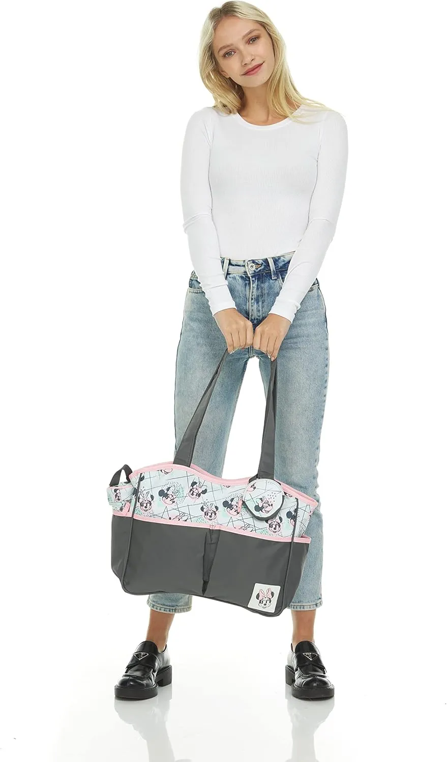 Disney Baby Girl Multi Piece Tote, Minnie-Watercolor