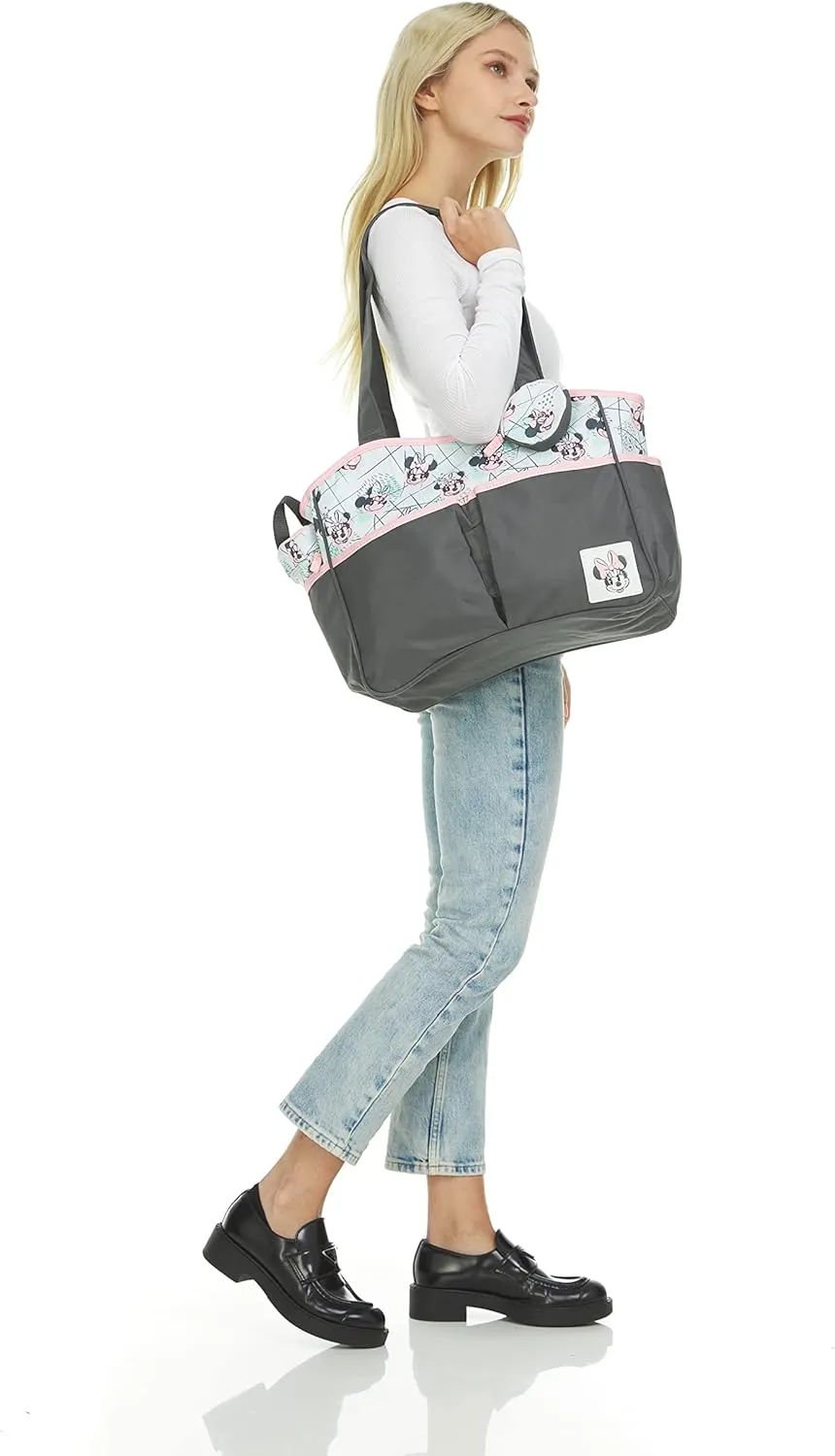 Disney Baby Girl Multi Piece Tote, Minnie-Watercolor