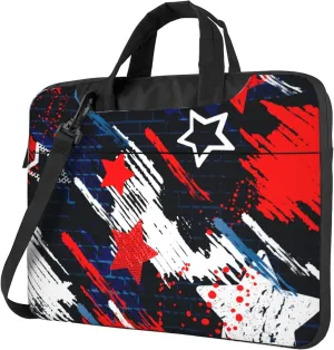 Dog And Wolf Design Laptop Shoulder Bag ​for Men Women, Computer Carrying Case Messenger Bag with Strap