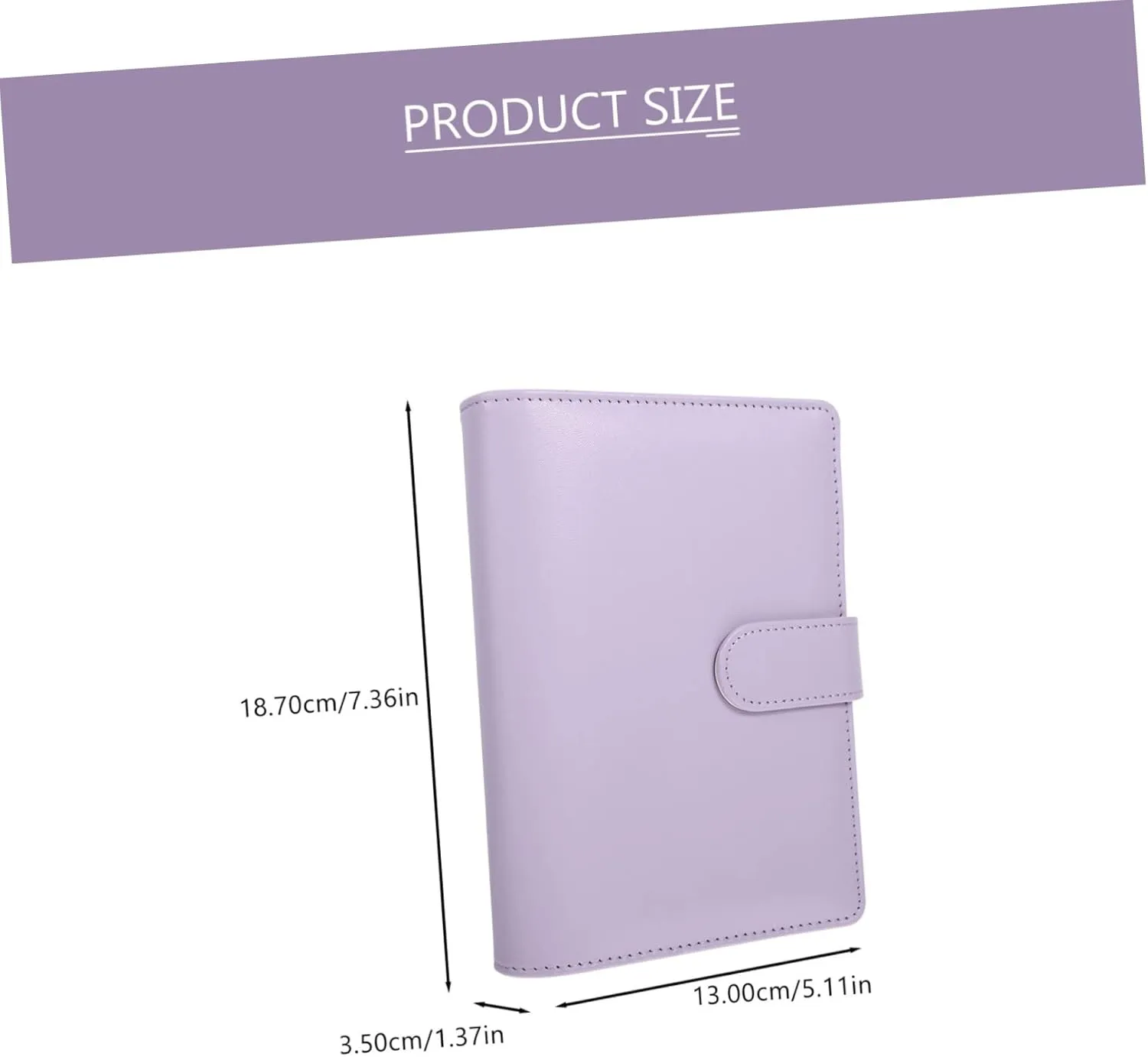 DOITOOL 1 Set Budget Binder with Zipper Envelopes Portable Money Organizer for Cash Lightweight PU Financial Planner for Home Office School Travel