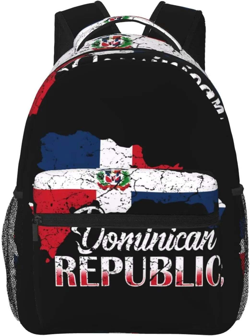 Dominican Republic Flag Backpack Casual Laptop Backpack Double Shoulder Bag Lightweight Backpack For Women Men Travel
