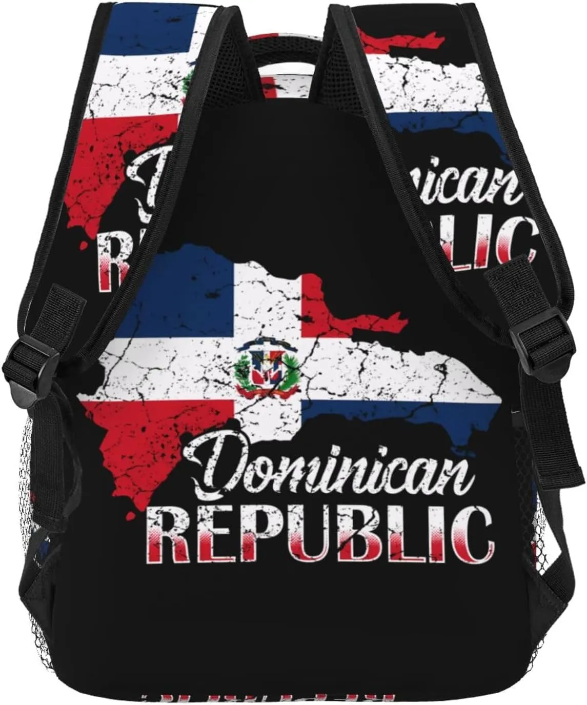 Dominican Republic Flag Backpack Casual Laptop Backpack Double Shoulder Bag Lightweight Backpack For Women Men Travel
