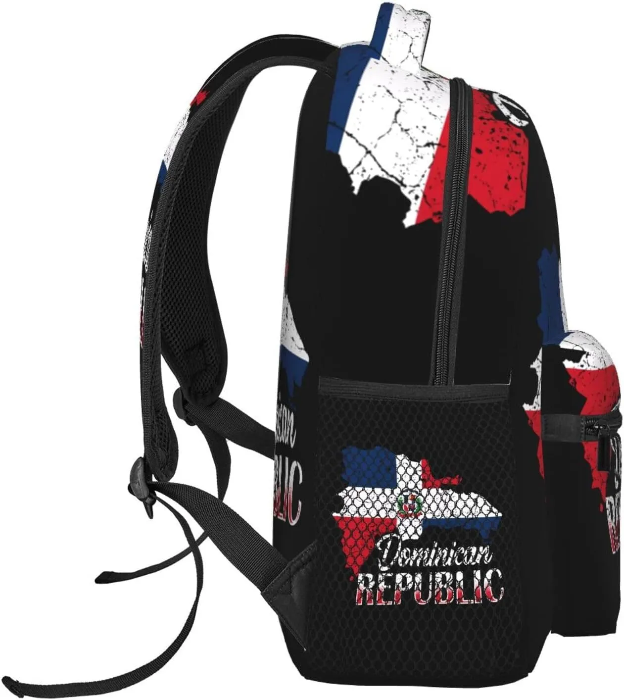 Dominican Republic Flag Backpack Casual Laptop Backpack Double Shoulder Bag Lightweight Backpack For Women Men Travel