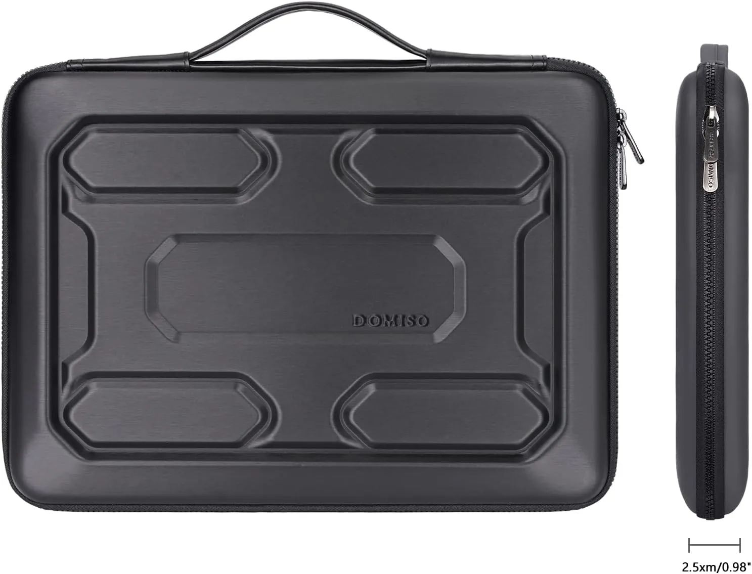DOMISO 14 inch Laptop Sleeve Shoulder Bag Shockproof Waterproof Computer Bag EVA Protective Carrying Case Handbag for 14" ThinkPad E480/Yoga 920/13.5" Microsoft Surface Book/HP Pavilion 14 Stream 14