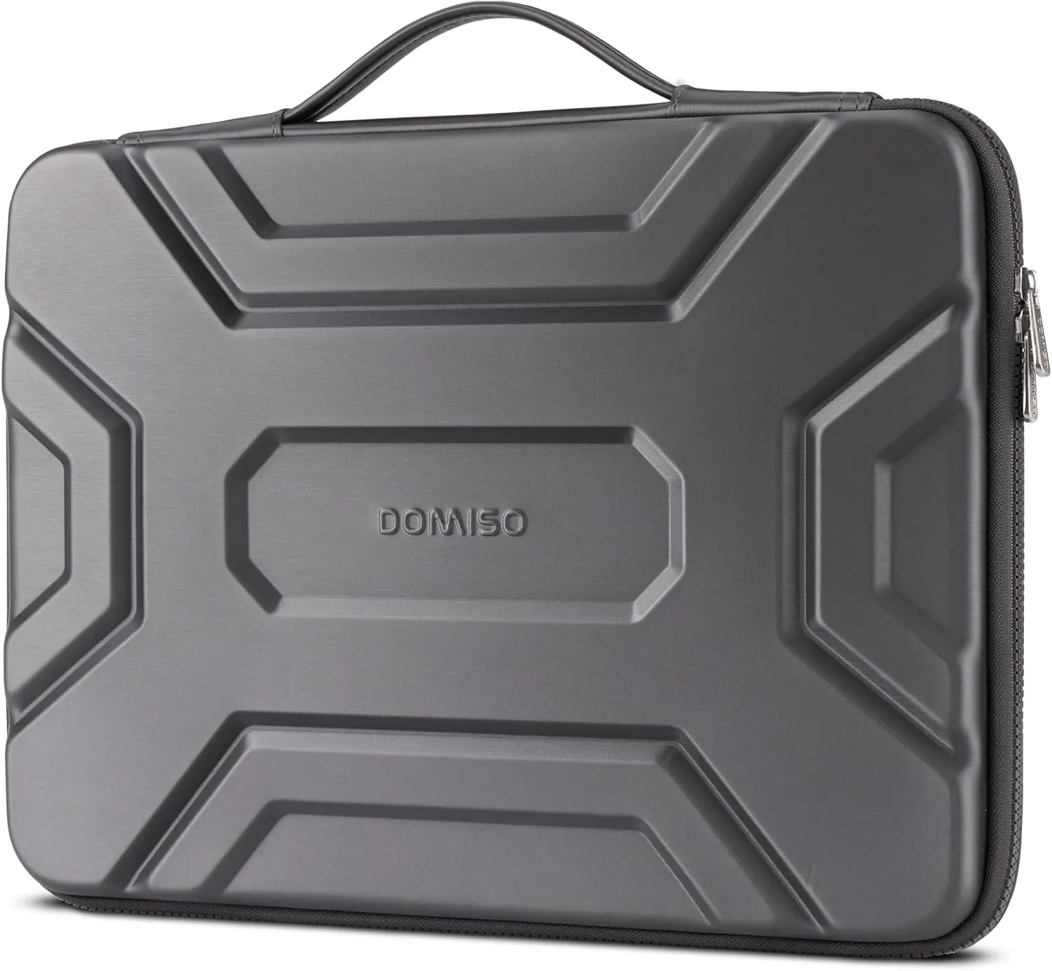 DOMISO 15.6 inch Laptop Sleeve Shoulder Bag Shockproof Computer Bag Waterproof EVA Protective Carrying Case for 16" MacBook Pro/Max M2 M1 2019-2023,15"-16" HP Dell Asus Laptop,Dell XPS 15,Dark Grey