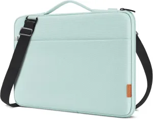DOMISO 17.3 Inch Laptop Bag Cover Waterproof Shockproof Notebook Sleeve Case Shoulder Bag Protective Cover for 17.3" HP Pavilion 17/HP Envy 17/17/MSI/Lenovo IdeaPad 321,Mint Green