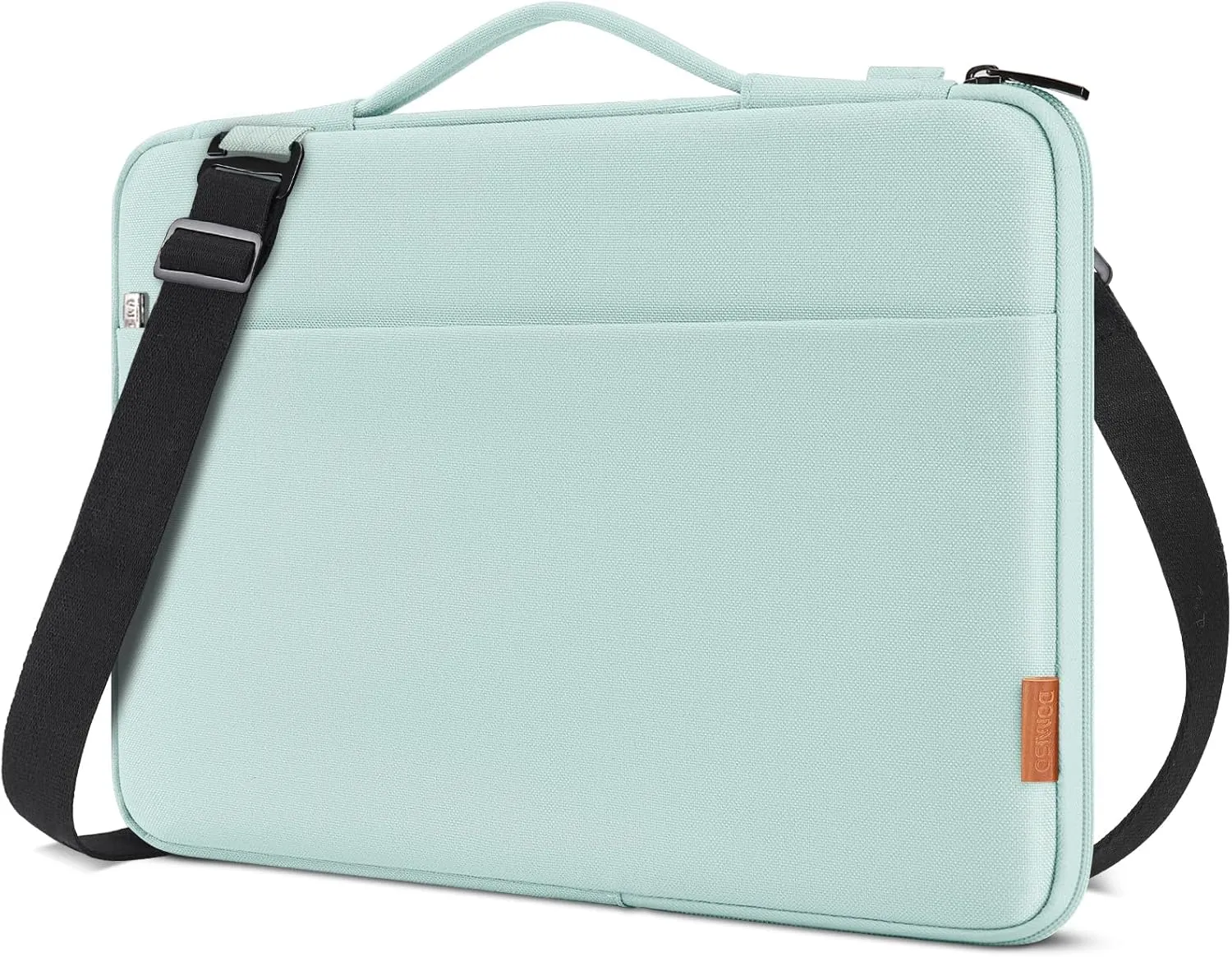 DOMISO 17.3 Inch Laptop Bag Cover Waterproof Shockproof Notebook Sleeve Case Shoulder Bag Protective Cover for 17.3" HP Pavilion 17/HP Envy 17/17/MSI/Lenovo IdeaPad 321,Mint Green