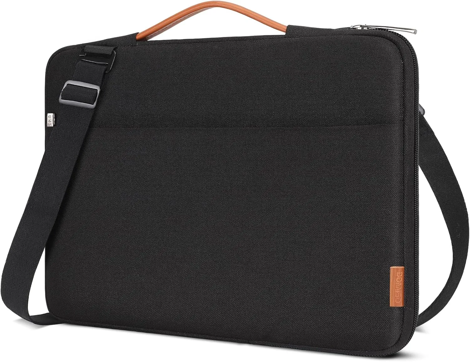 DOMISO 17.3 Inch Laptop Bag, Waterproof, Shockproof, Notebook Sleeve Case Shoulder Bag, Protective Cover for 17.3" Laptops, Black