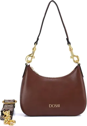 DOSHI - Hobo Crossbody Bag for Women - Premium and Sustainable Microfiber Vegan Leather Tote Bag for Women