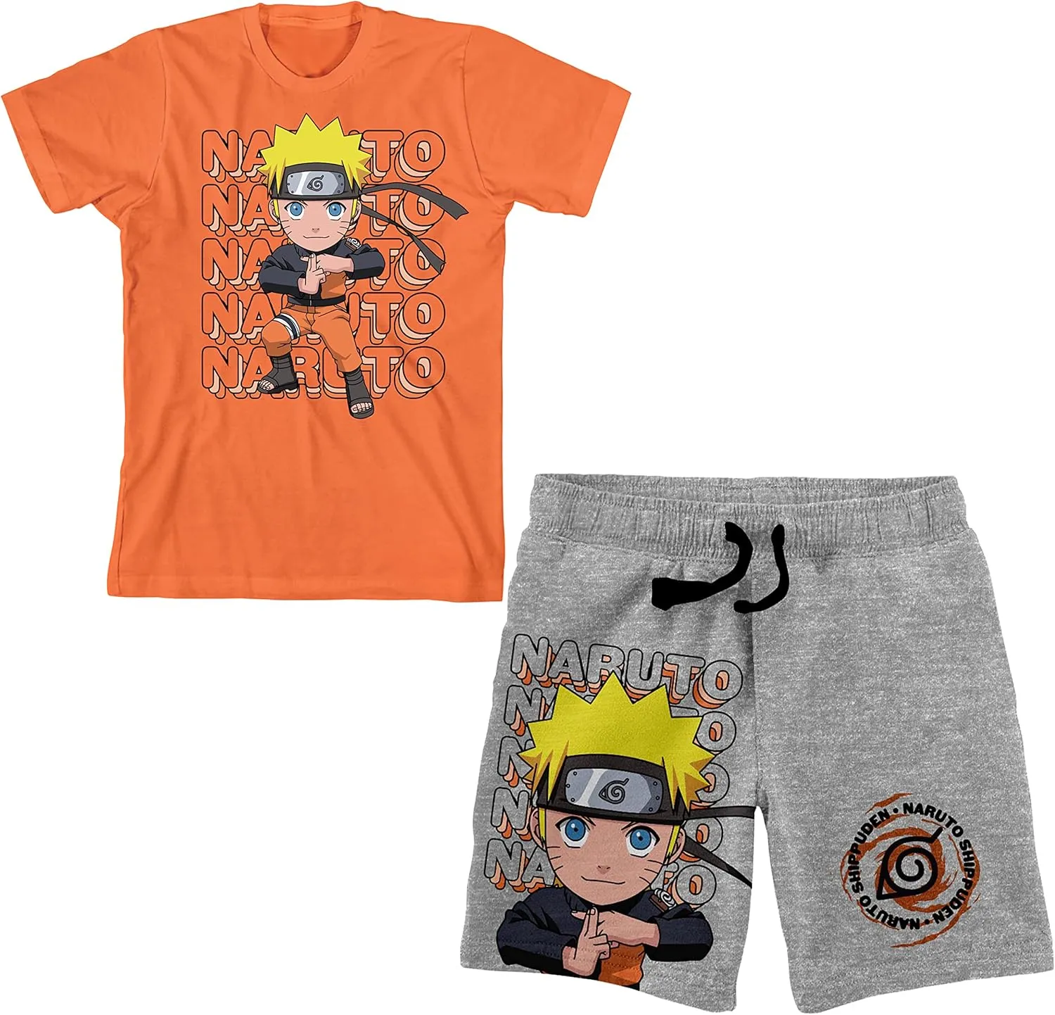 Dragon Ball Z Anime Heroes Boy's Graphic Tee and Shorts Set