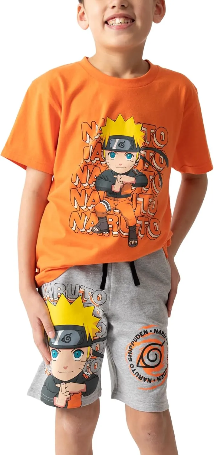 Dragon Ball Z Anime Heroes Boy's Graphic Tee and Shorts Set