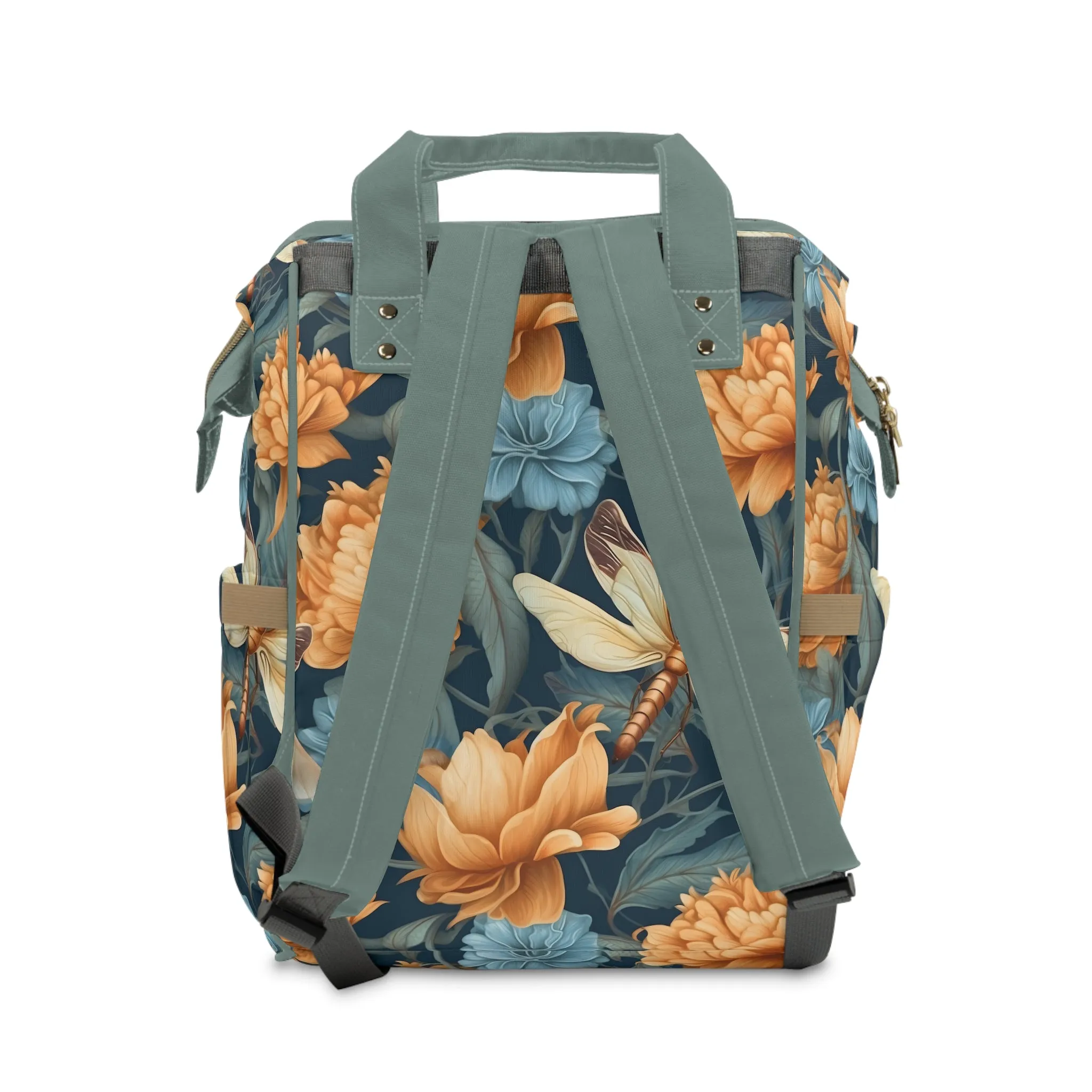 Dragonfly Diaper Backpack - Elegant & Functional Baby Bag with Cool Dragonfly Design, Ideal for Nature-Loving Parents