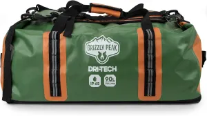 Dri-Tech Waterproof Dry Duffle Bag, IP 65 Lightweight Roll-Top Dry Bag with Backpacking Shoulder Straps & 4 Extra Pockets – Protects Personal Belongings