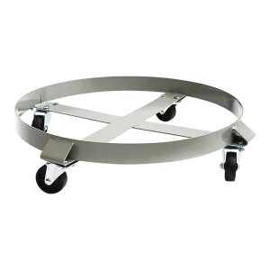 Drum Dolly 450kg 55 Gallon w Swivel Casters Heavy Duty Steel Frame Non Tipping