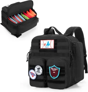 DSLEAF Cornhole Backpack Holds 16-24 Cornhole Bags, Cornhole Patch Bag with Padded Shoulder Straps and Extra Pockets for Tossing Games (Patent Design)