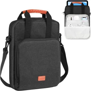 DTTO 9-11 Inch Tablet Sleeve Bag with Shoulder Strap, Double Handle Case Fits iPad 11-inch A16 / Air 11-inch M3 M2, iPad 10/9/8/7th Gen, iPad Air 5/4th Gen 10.9", iPad Pro 11, Galaxy Tab A9 , Black