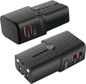 Dual Universal USB Adapter Works for Vertu Constellation for Worldwide Power and Travel Between US/EU/CN/AUS/NZ/UK