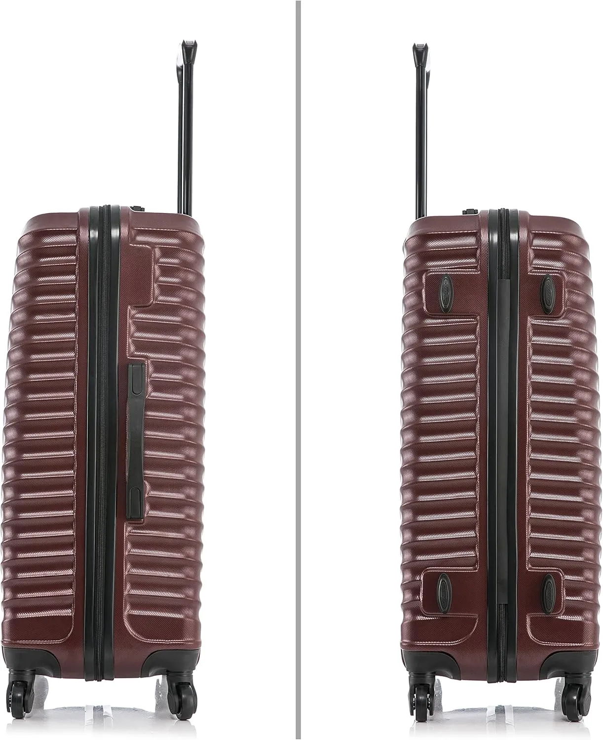 DUKAP ADLY Luggage with Spinner Wheels | Durable Lightweight Hardside Suitcase, Travel Bag with Handle and Trolley, 28-Inch Large Checked Luggage | Wine