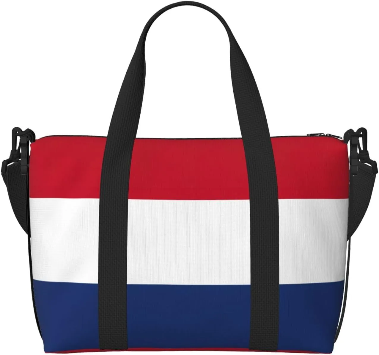 Dutch Flag Travel Duffel Bag Carry On Tote Bags For Men,Weekender Overnight Bag,Sports Tote Gym Bag