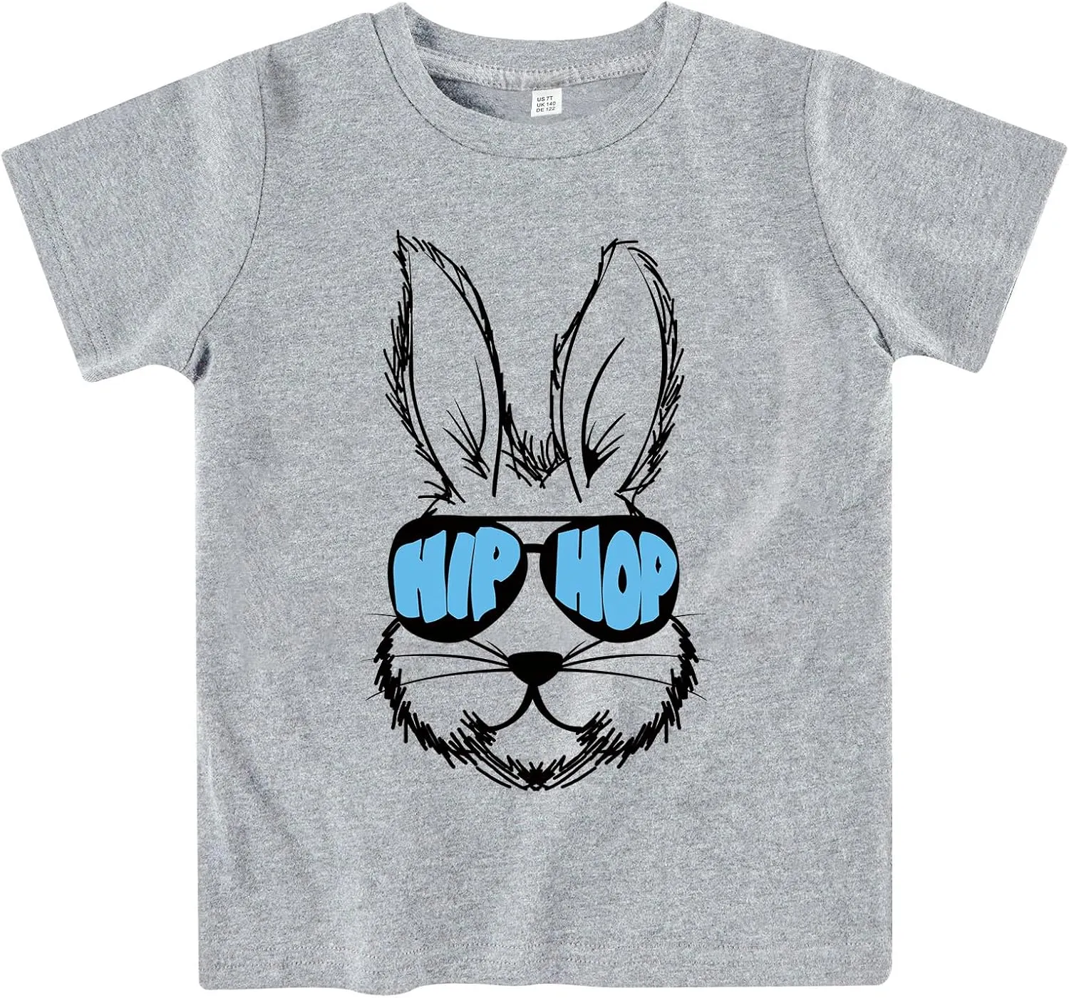 Easter Bunny Shirt for Toddler Boys Girls Kids Eggs-Track Tees Eggs Tractor T-Shirts 2-7T