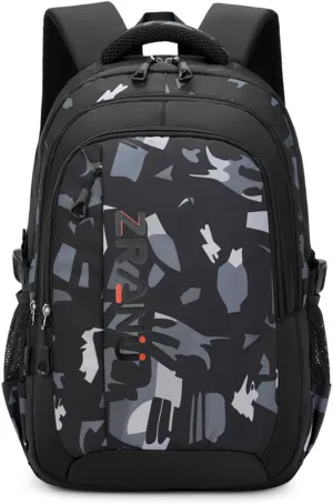 EKUIZAI camouflage print Boys Backpack Kids Schoolbag Black Cool Backpack for Teen Boys
