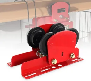 Electric Hoist Manual Trolley 1Ton Heavy Duty 2205LBS Capacity for PA600 to PA1000 Hoist Push Geared Overhead Dual Wheels I Beam Trolley, 2.68in - 4.33in Adjustable Flange for Lifting