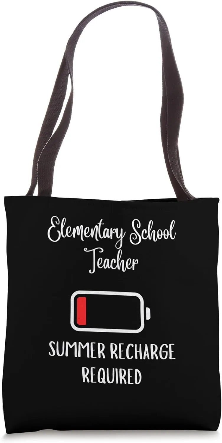 elementary school teacher summer recharge Tote Bag