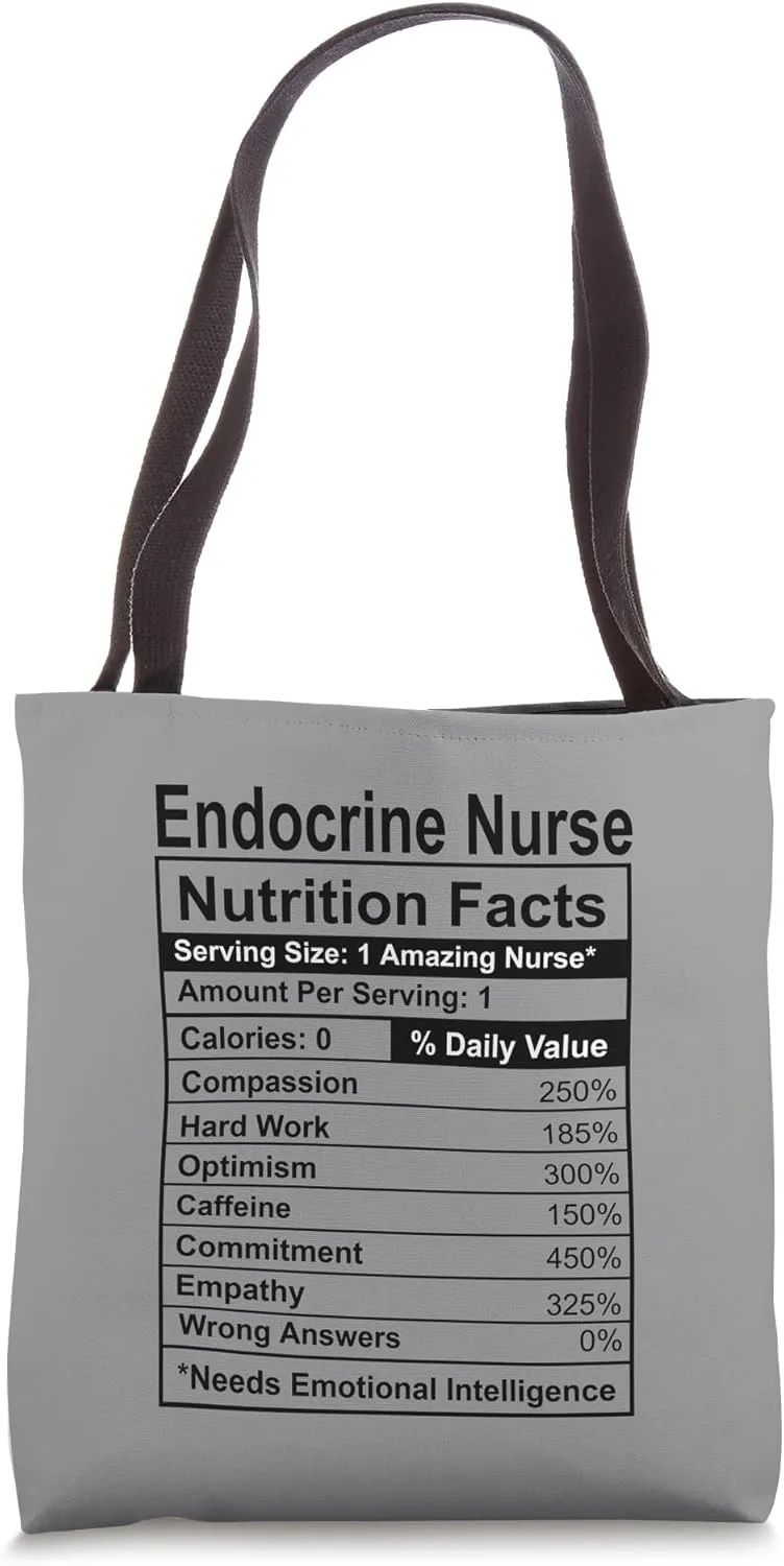 Endocrine Nurse Funny Nursing School & Medical Appreciation Tote Bag