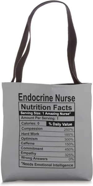 Endocrine Nurse Funny Nursing School & Medical Appreciation Tote Bag