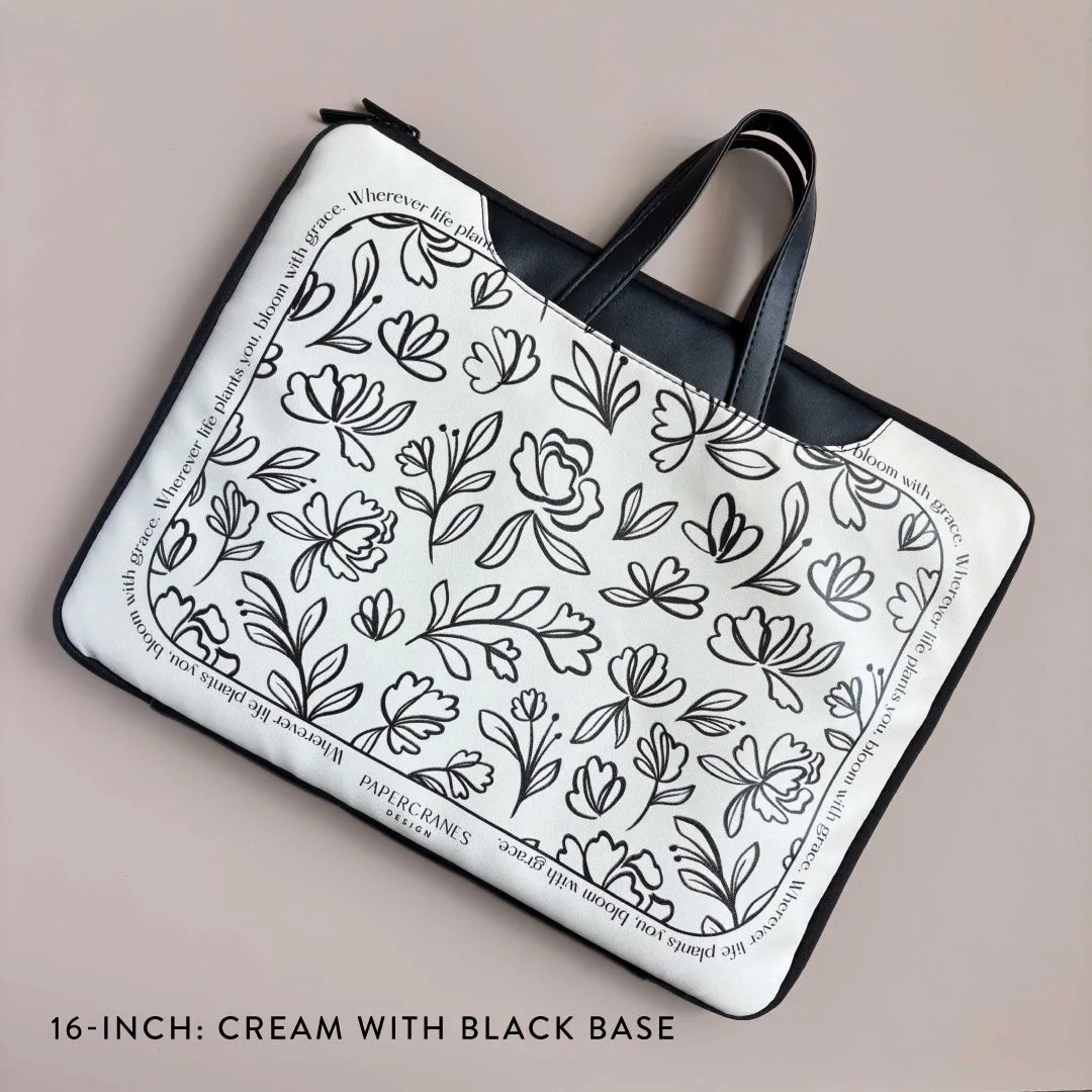 Ethereal Blooms Plushy Laptop Bag