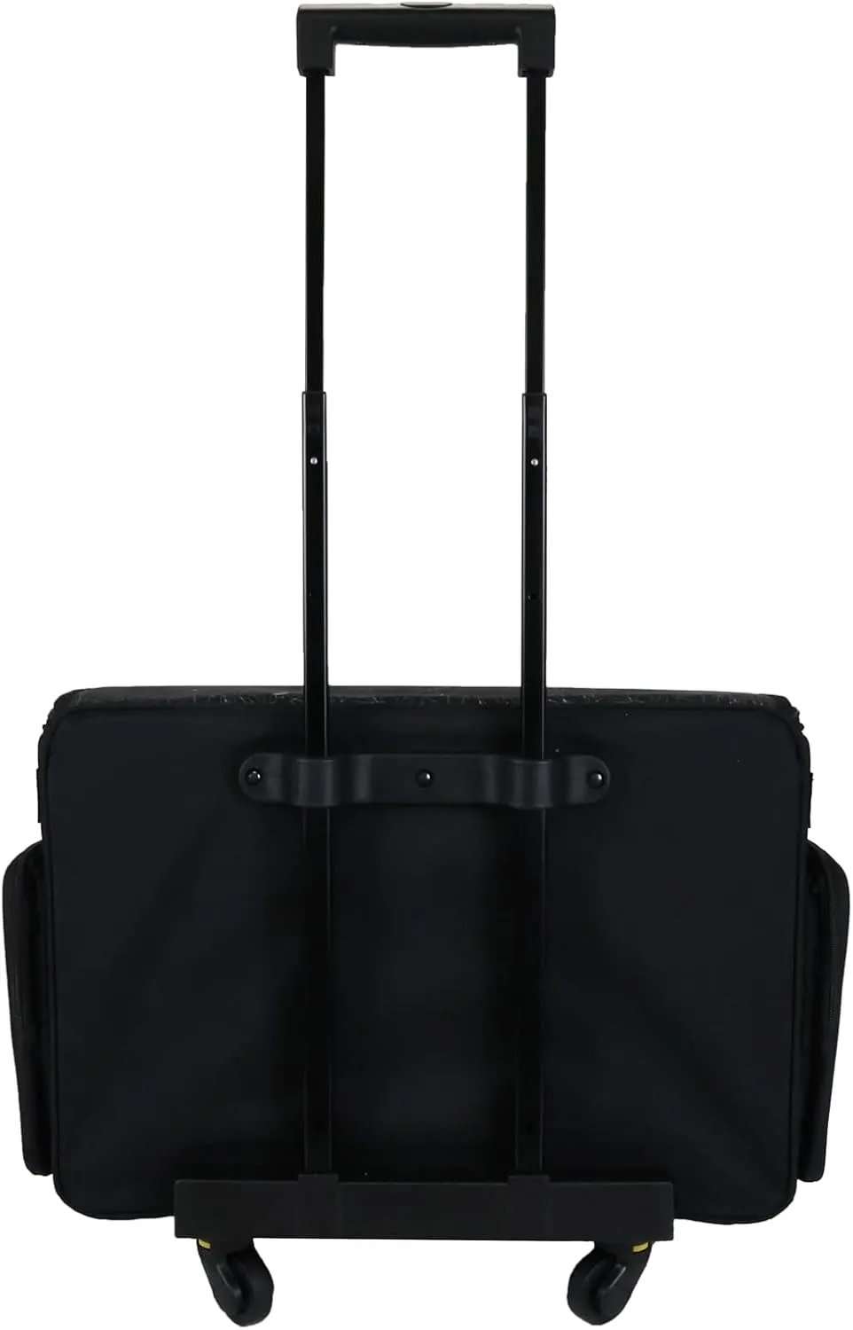 Everything Mary 4 Wheels Collapsible Deluxe Sewing Machine Storage Case, Black - Rolling Trolley Carrying Bag for Brother, Singer