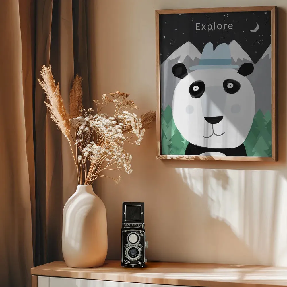 Explore the World with Cute Panda