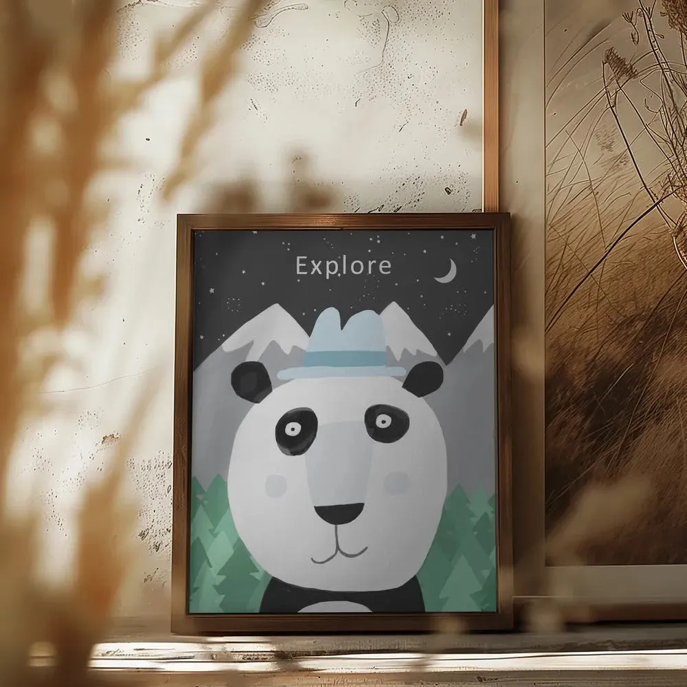 Explore the World with Cute Panda