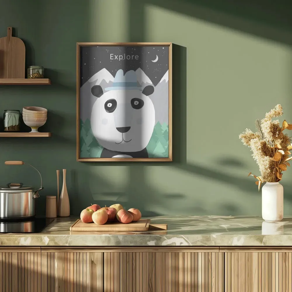 Explore the World with Cute Panda