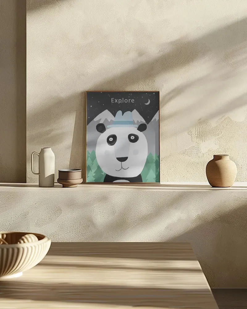 Explore the World with Cute Panda