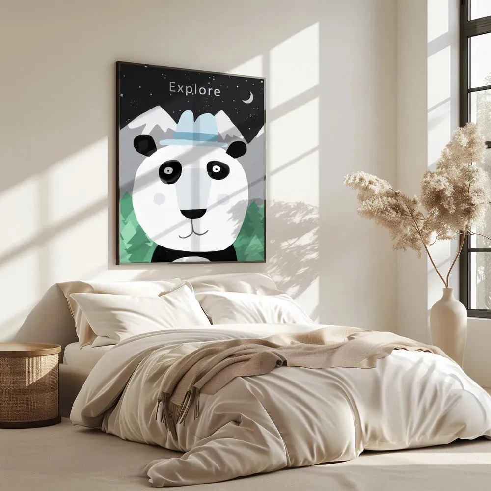 Explore the World with Cute Panda