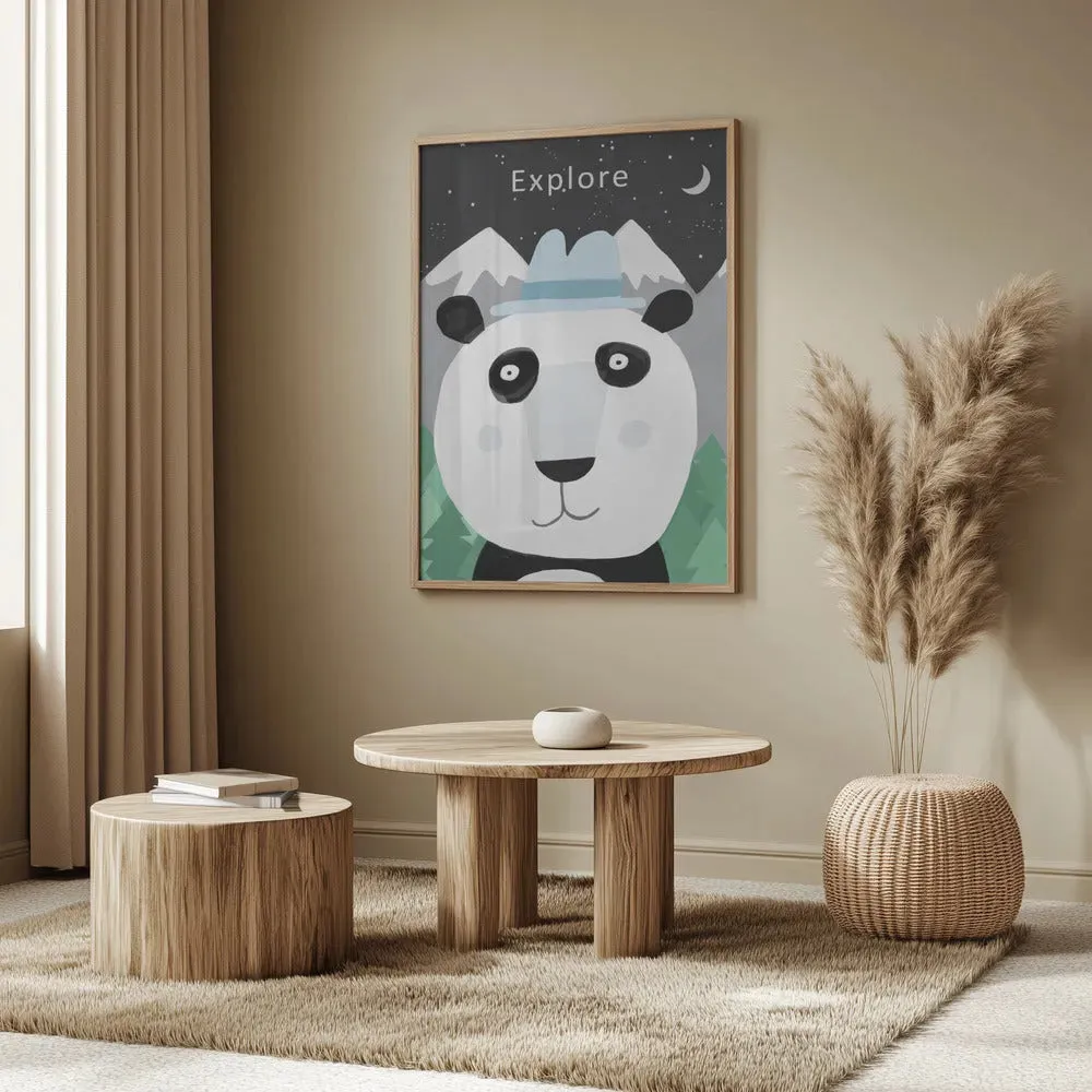 Explore the World with Cute Panda